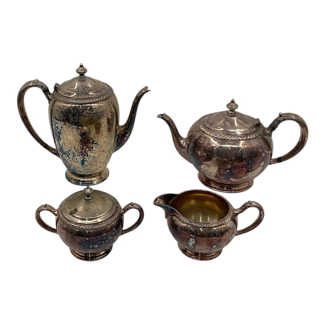 Oneida Silverplate Tea and Coffee Service, 4-Piece Set (1 of 3)