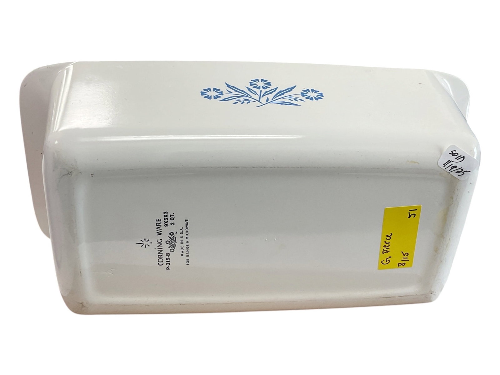 Corning Ware Blue Cornflower Rectangular Loaf Baking Dish - 3