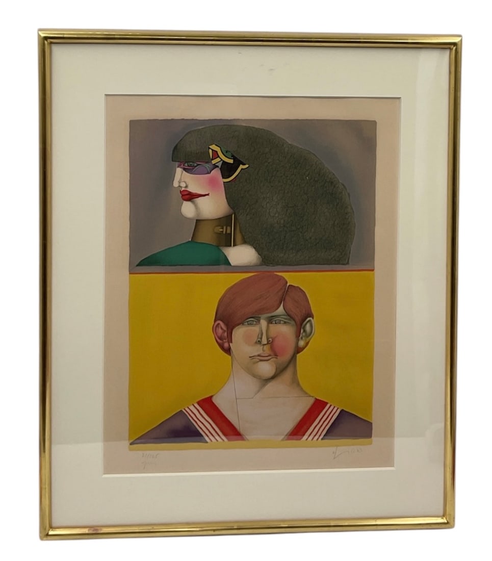 Richard Lindner (German/American, 1901–1978) Limited Edition Color Lithograph, 31/125 (1 of 5)