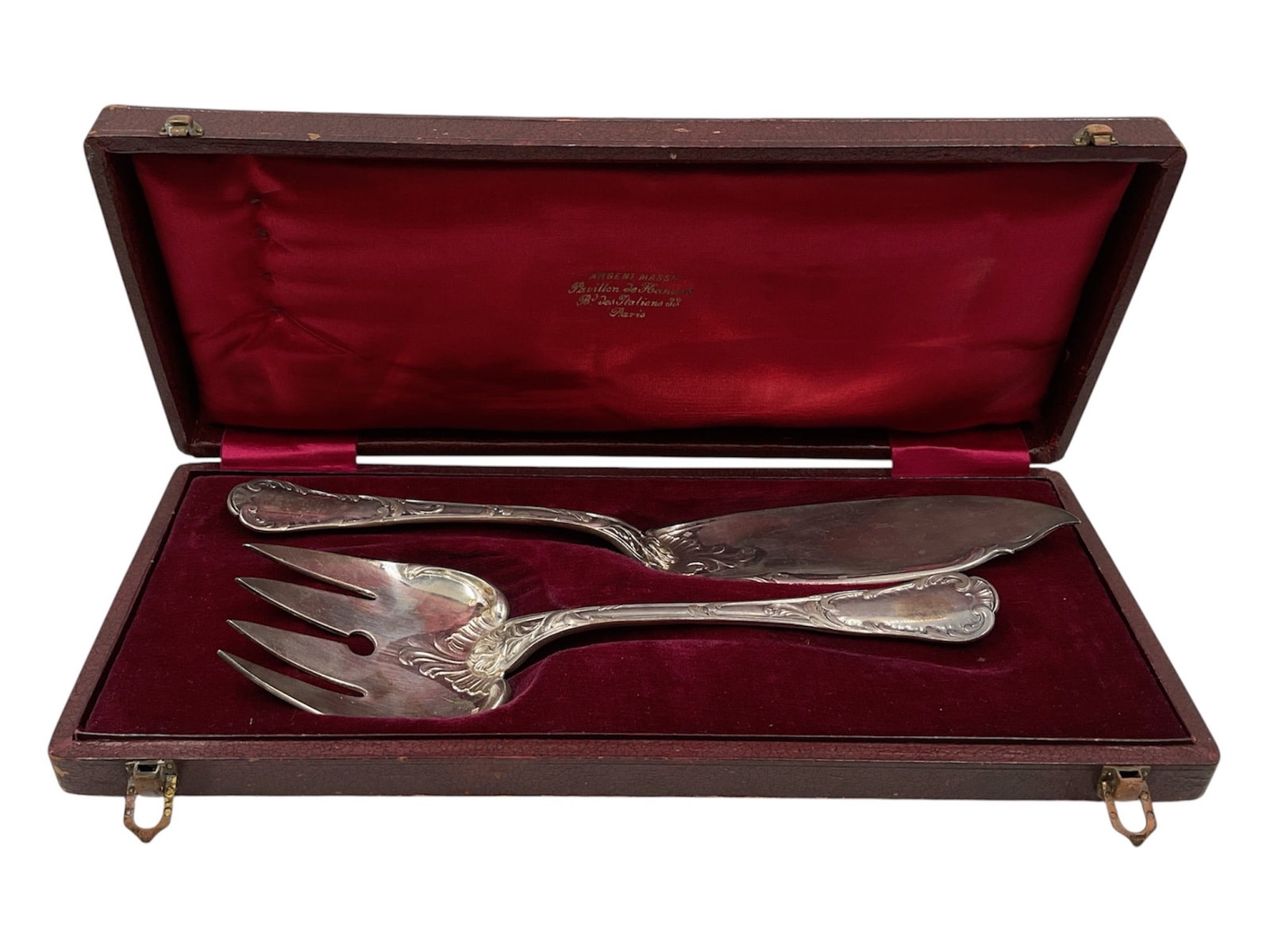 Silver-Plated Fish Serving Set in Presentation Case (1 of 4)