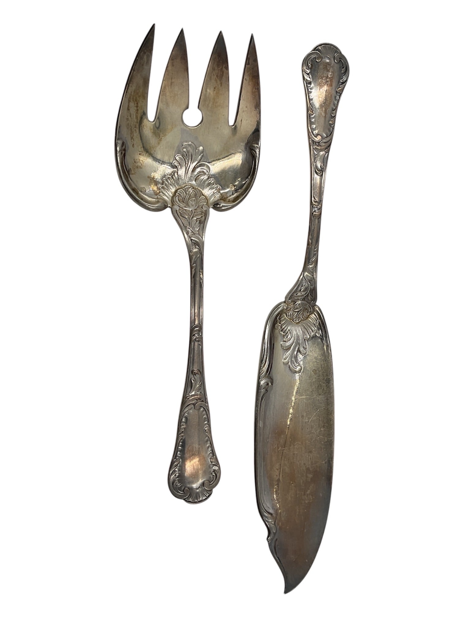Silver-Plated Fish Serving Set in Presentation Case - 2