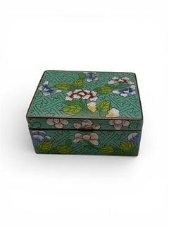Antique Chinese Cloisonné Enamel Box (1 of 6)