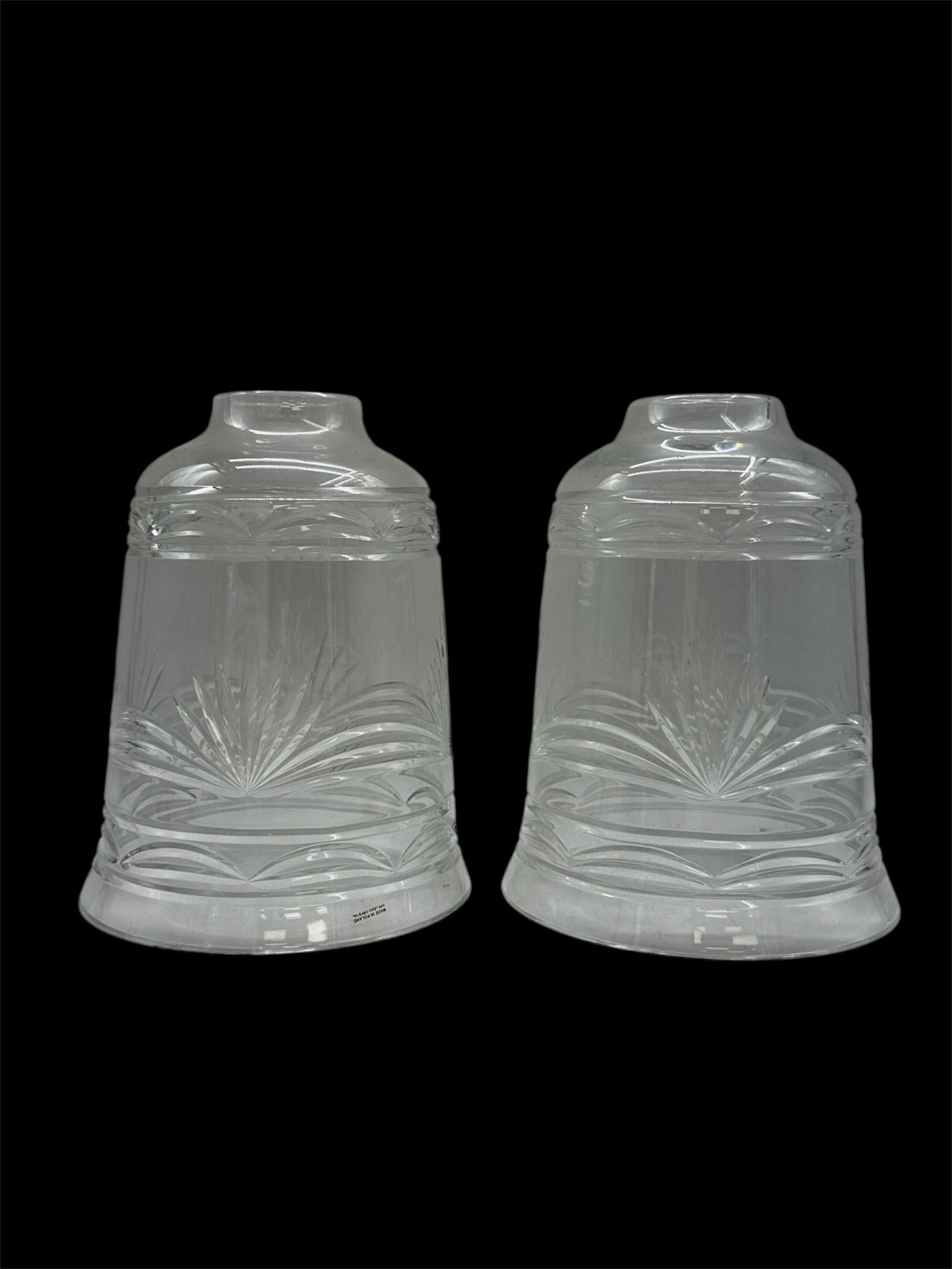 Pair of Frosted and Clear Glass Decorative Vessels (1 of 2)