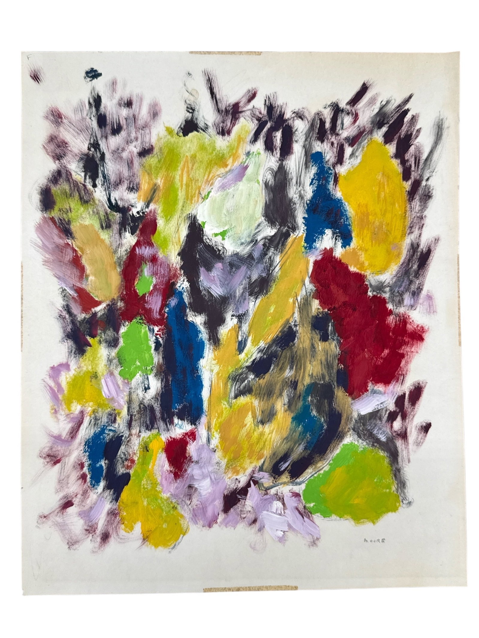 Description This vibrant and energetic original work on paper is a quintessential example of the (1 of 3)
