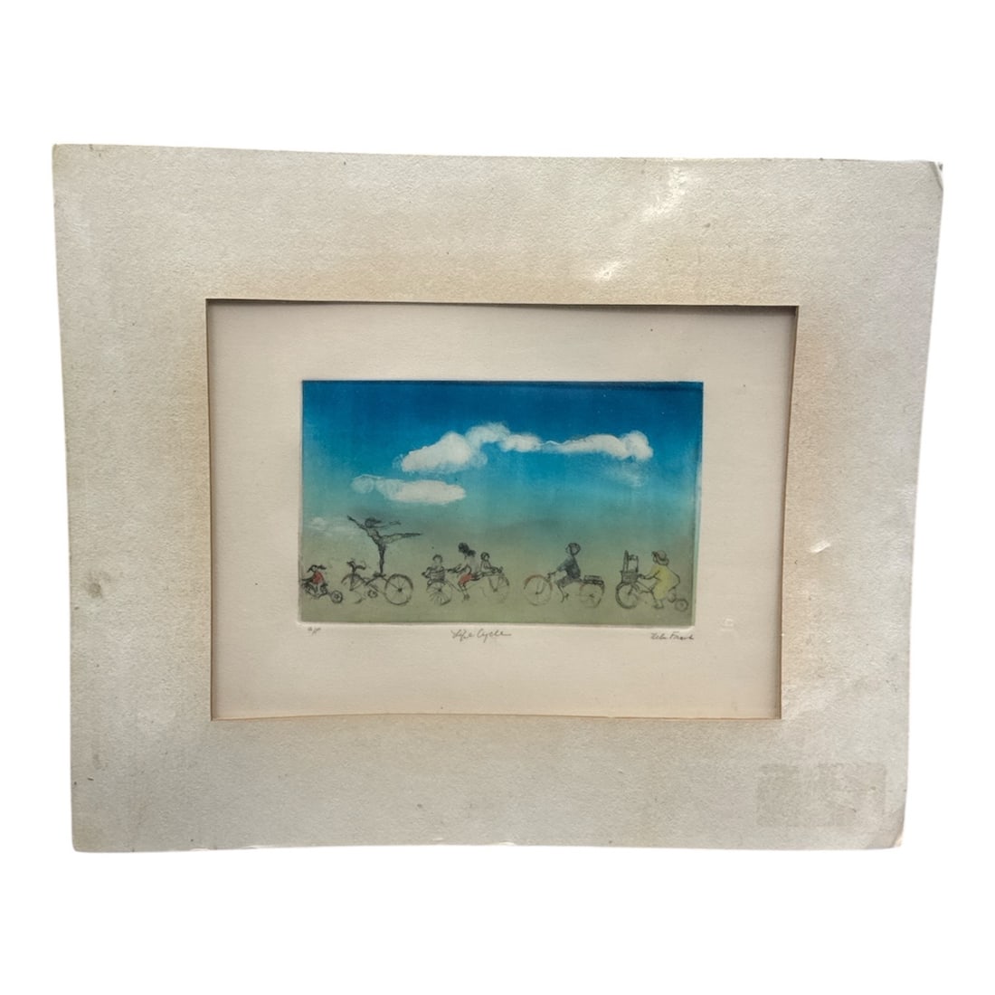 Helen Frank Signed Artist’s Proof Etching "Life Cycle" (1 of 5)