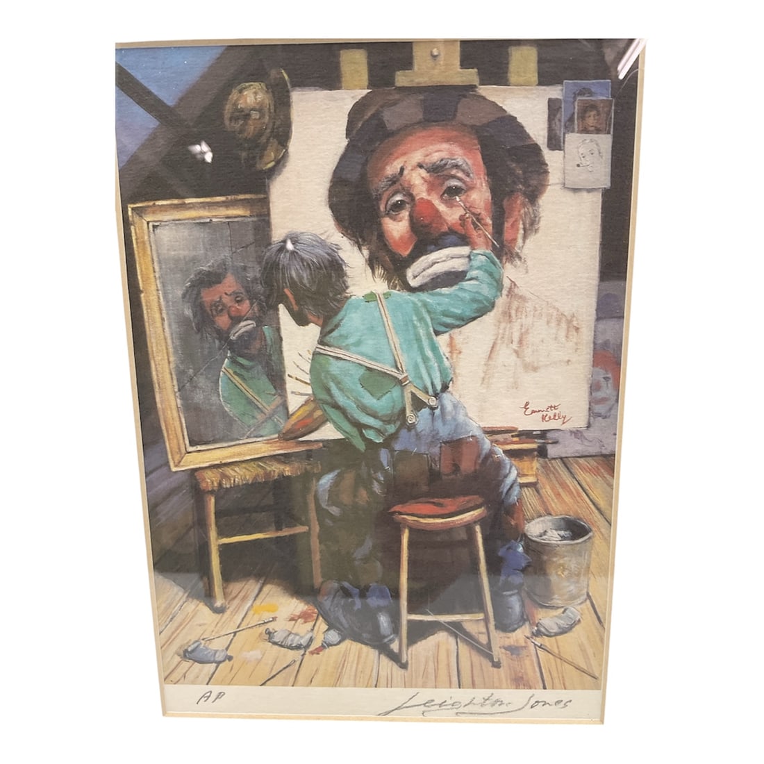 Leighton Jones Barr Self Portrait Artist Proof Lithograph (1 of 2)
