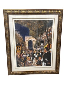 Guy Buffet Champ Elysees Limited Edition Serigraph Framed 334/595