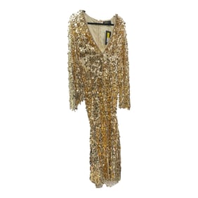 Nova Luxe Gold Sequin Evening Dress