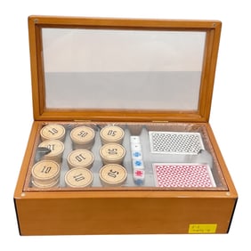 Drexel Heritage Wooden Poker Set