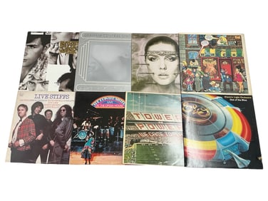 Assorted Rock, Soul, & Pop Vinyl LP Records - Collection of 8