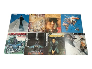 Assorted Funk, Soul, & Rock Vinyl LP Records - Collection of 8