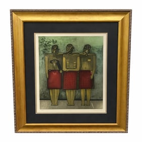 Amigos by Ca Lasoles Limited Edition Color Etching