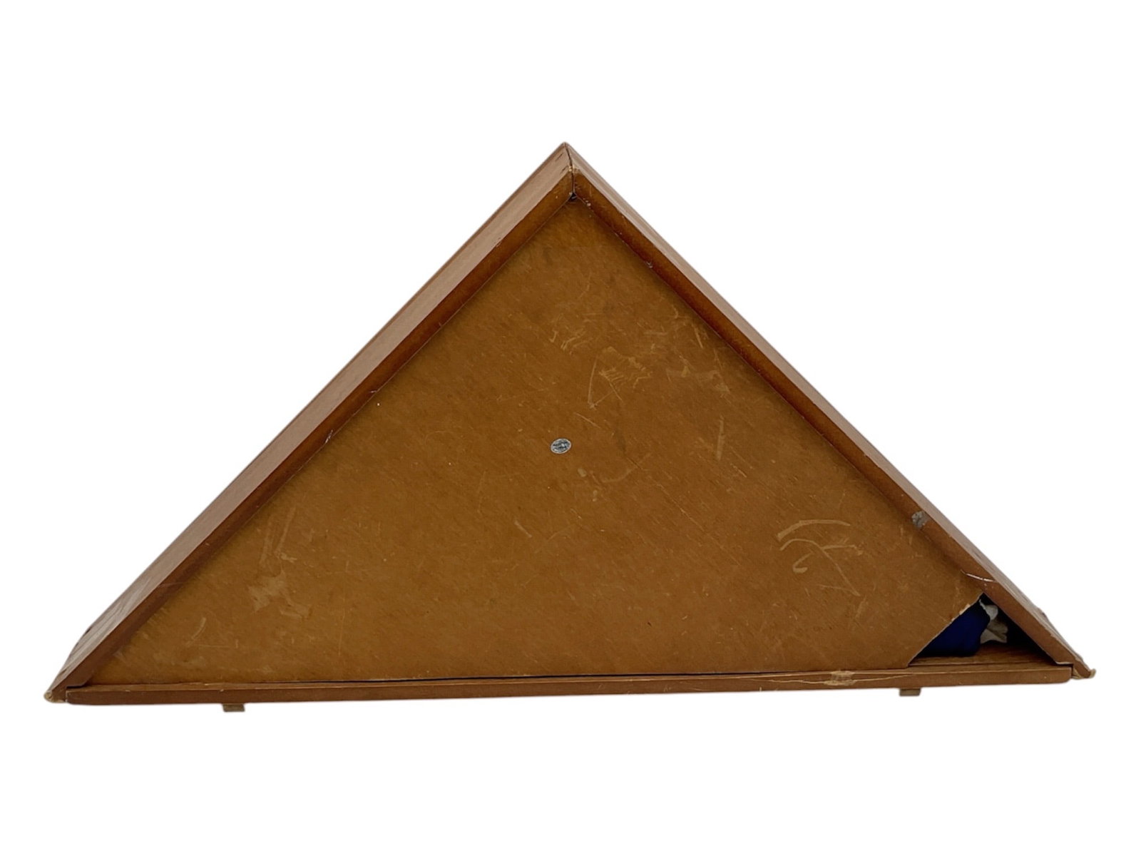 Triangular Flag Display Case with Folded American Flag - 2