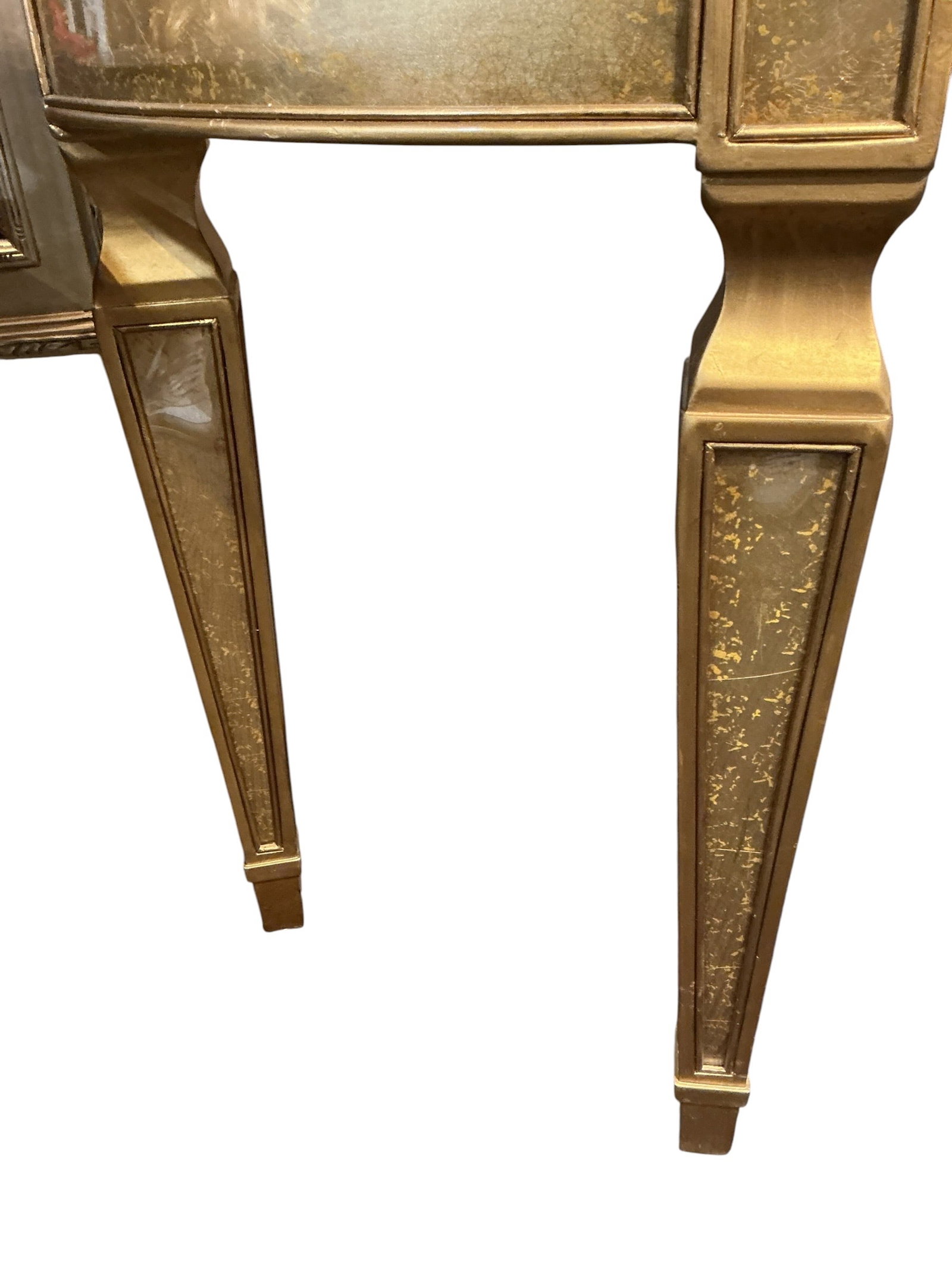 FR062- Silver Gilt Demilune Console Table - 3