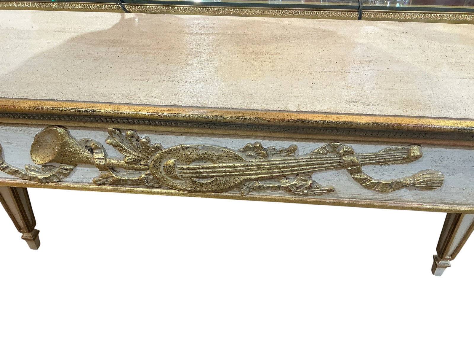Wood and Dore Bronze Mounted Console Table - 3