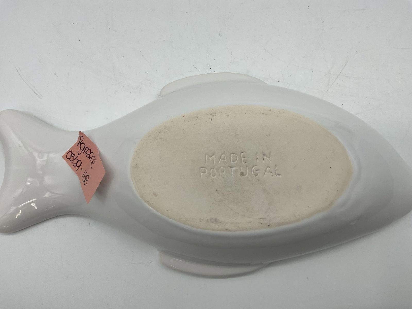 White Ceramic Fish-Shaped Serving Dish - 3