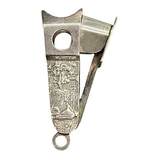 Sterling Silver Figural Folding Cigar Cutter (1 of 2)