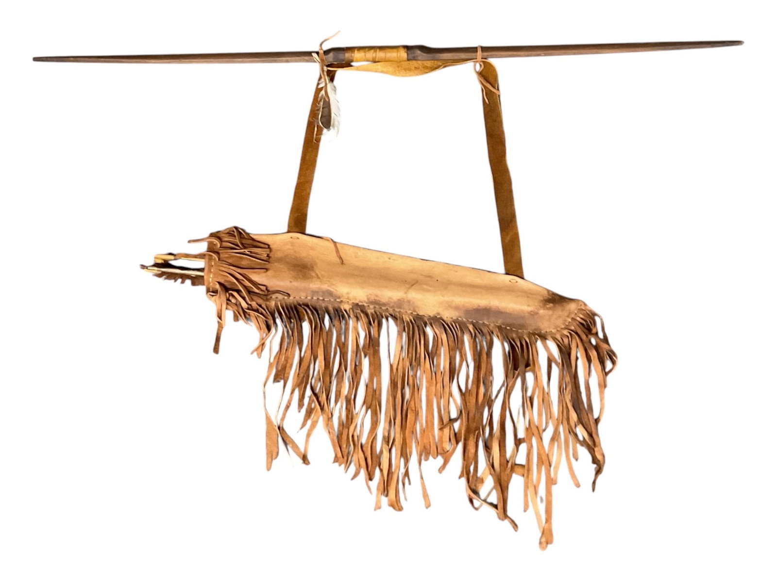 Plains Style Leather Bow and Quiver Display (1 of 2)