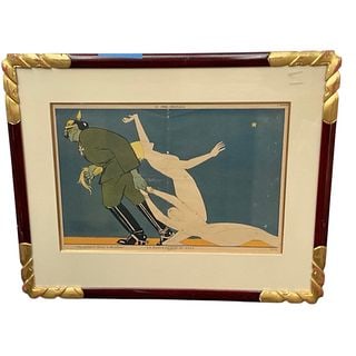 Le crime inexpiable (The Inexpiable Crime by Paul Iribe (1883–1935): World War I-era satirical print by the French illustrator Paul Iribe (1883–1935). Specifically, it is titled Le crime inexpiable ("The Inexpiable Crime"),