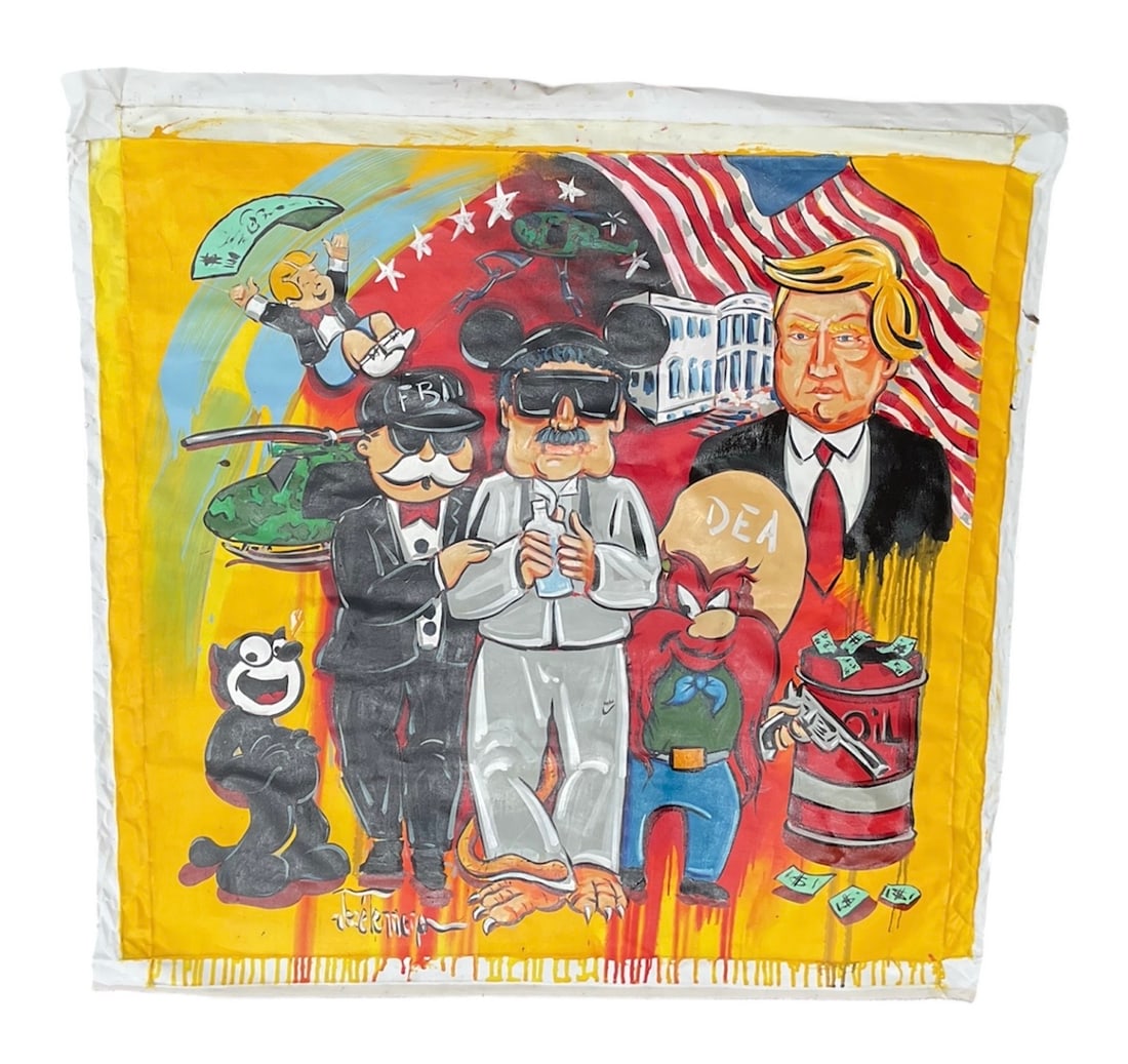 "The Capture" by Jose Terrero (Dominican Republic, B.1983) Mixed media on canvas (1 of 5)