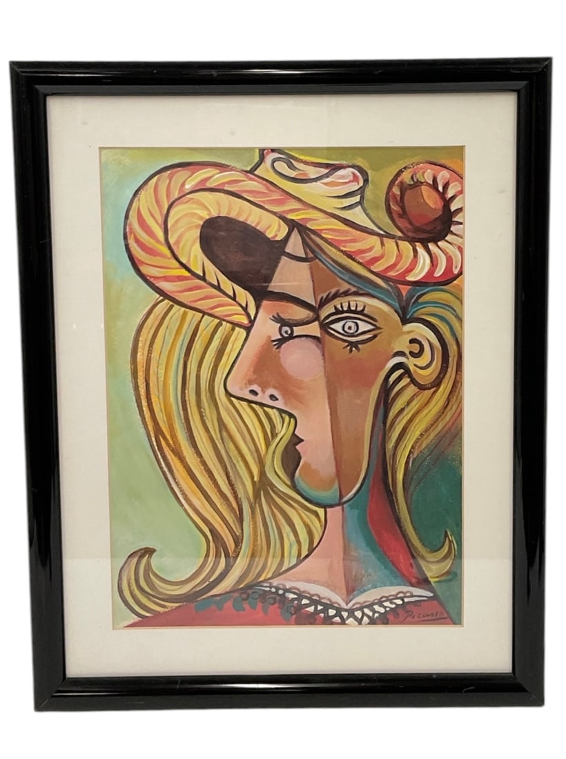 Pablo Picasso Woman with a Straw Hat Framed Print (1 of 8)
