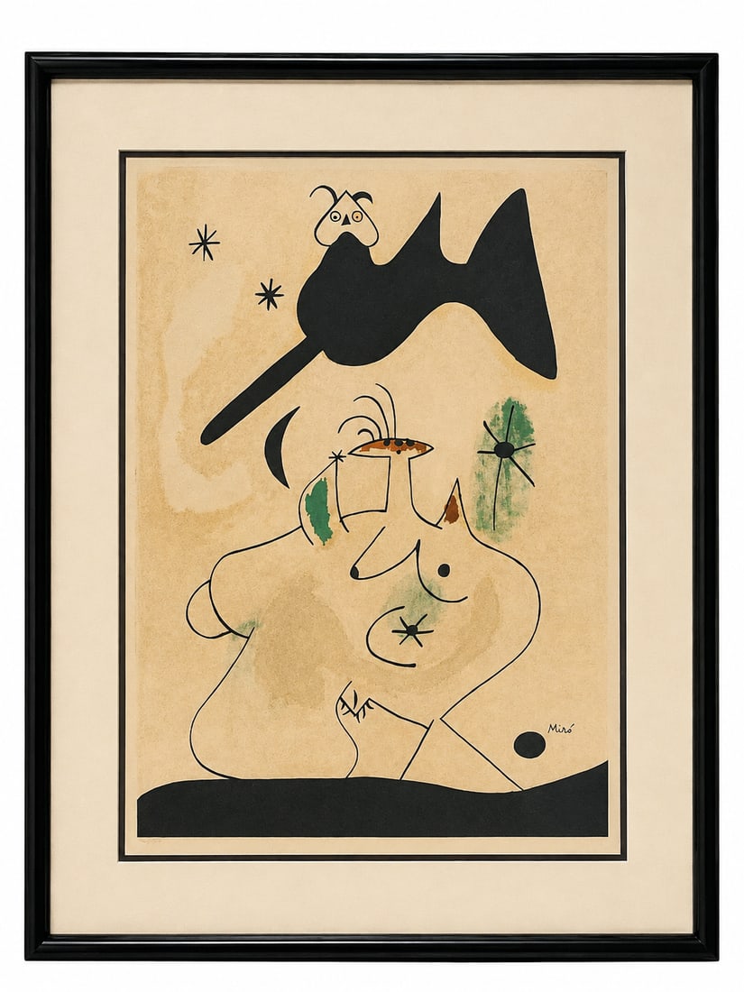 Joan Miro (Spanish, 1893-1983) Lithograph (1 of 4)