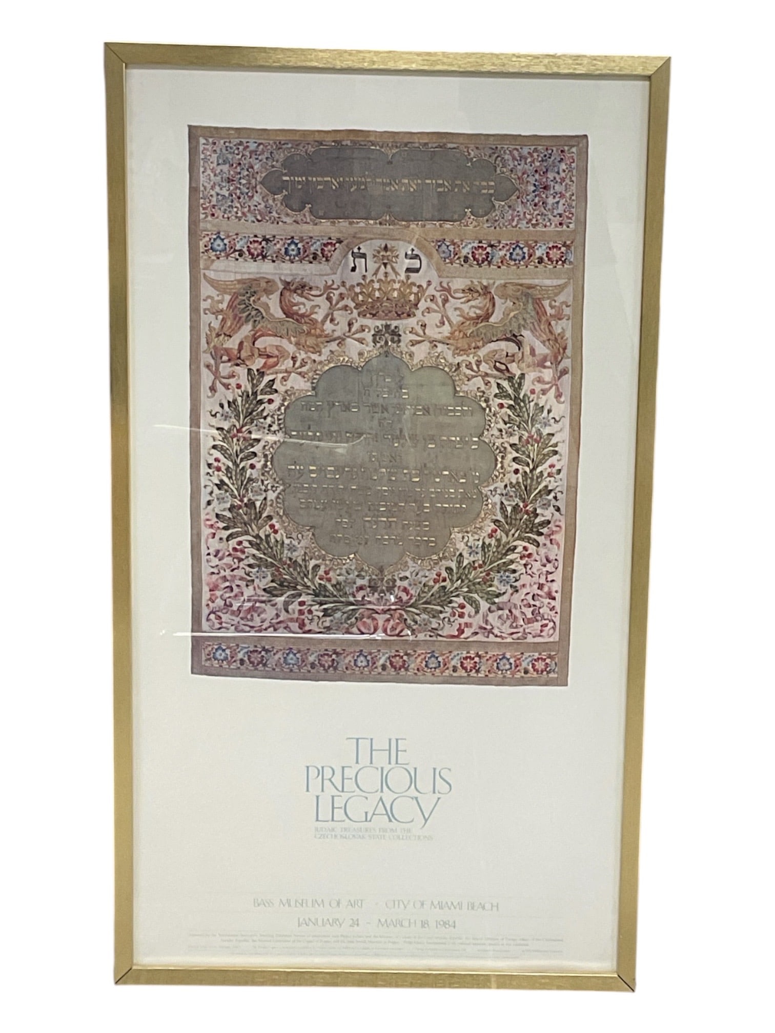 The Precious Legacy Exhibition Poster, Bass Museum of Art, 1984 (1 of 4)