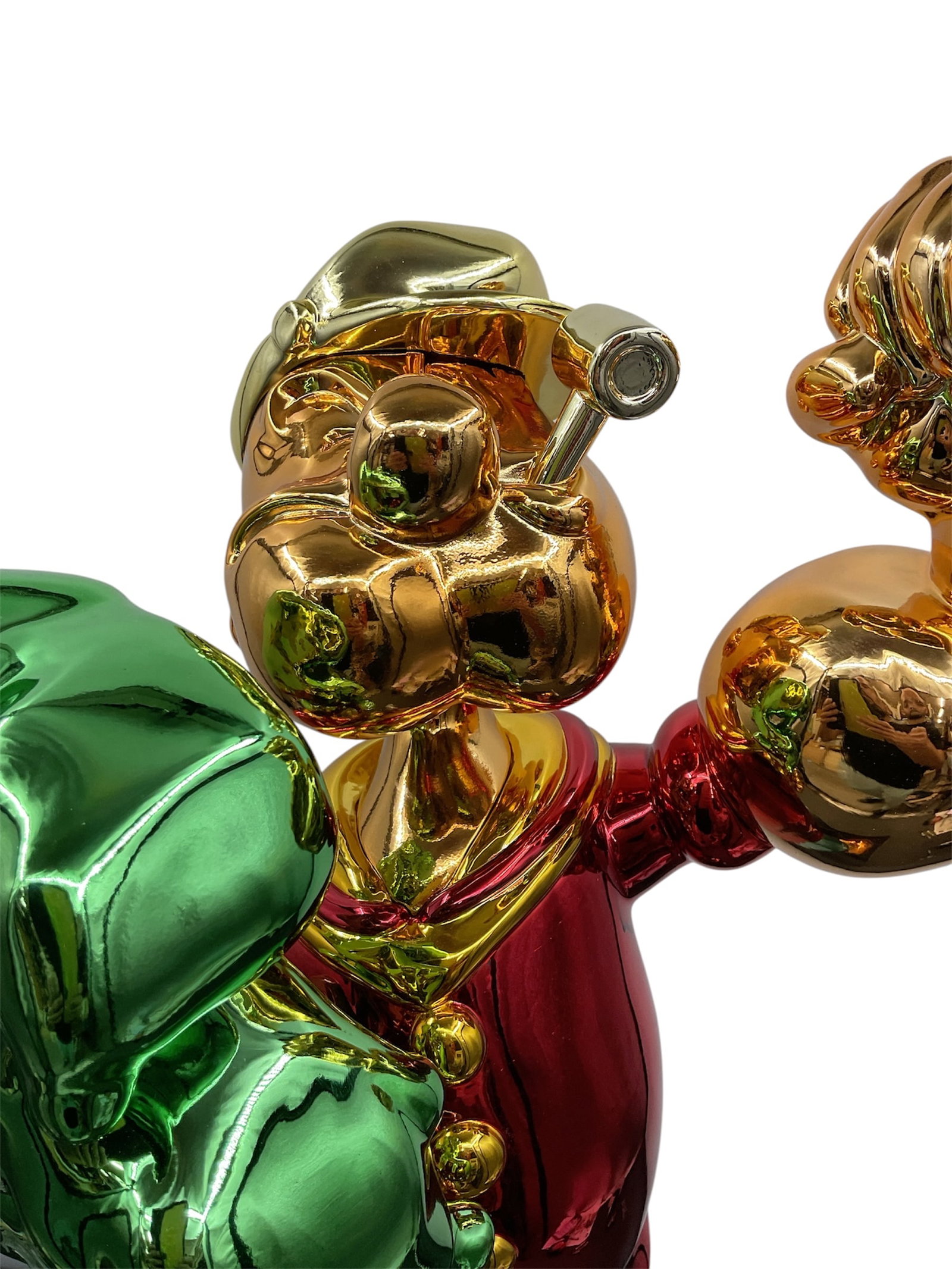 Contemporary Pop Art Popeye Holding Dollar Sign Sculpture - 2