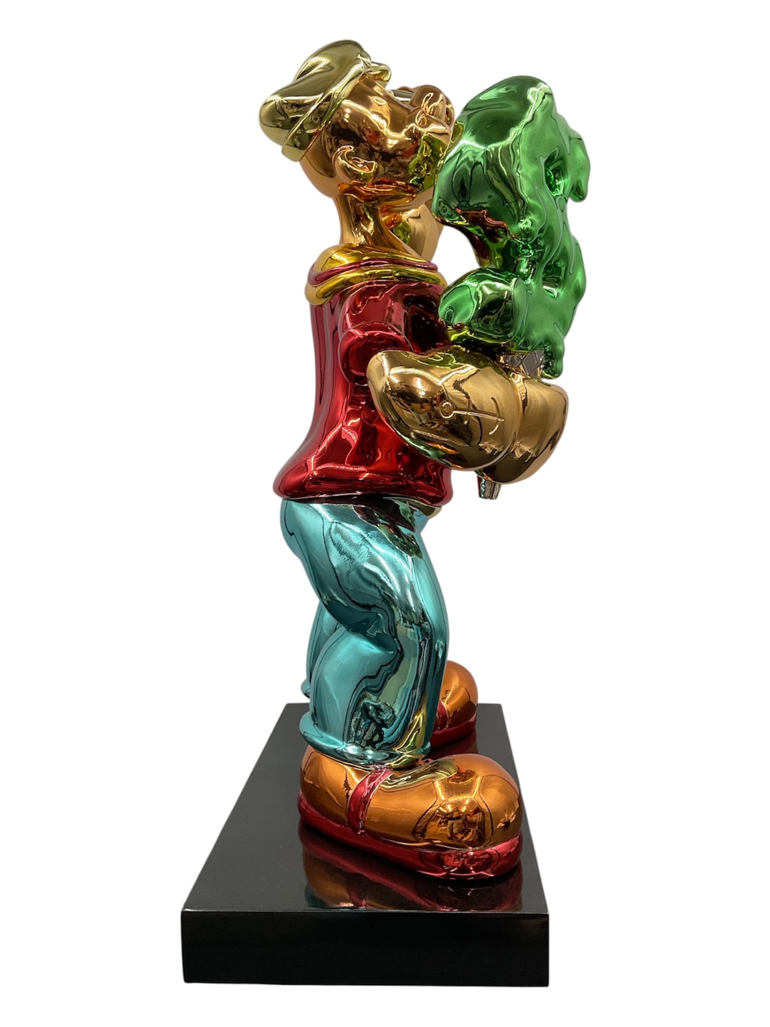 Contemporary Pop Art Popeye Holding Dollar Sign Sculpture - 3