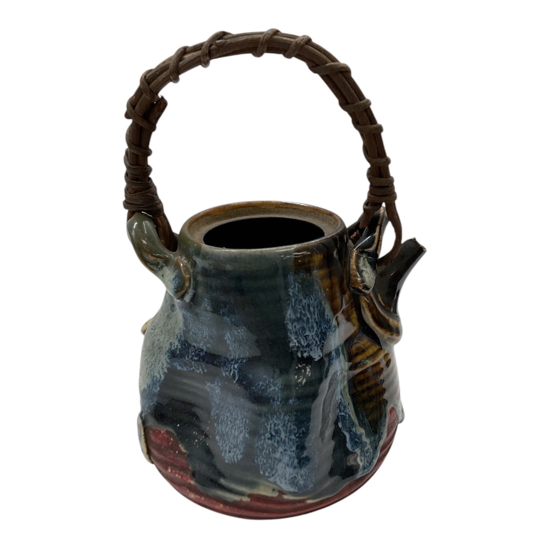 Japaneae Sumida Ware Figural Teapot with Elder Figures - 3