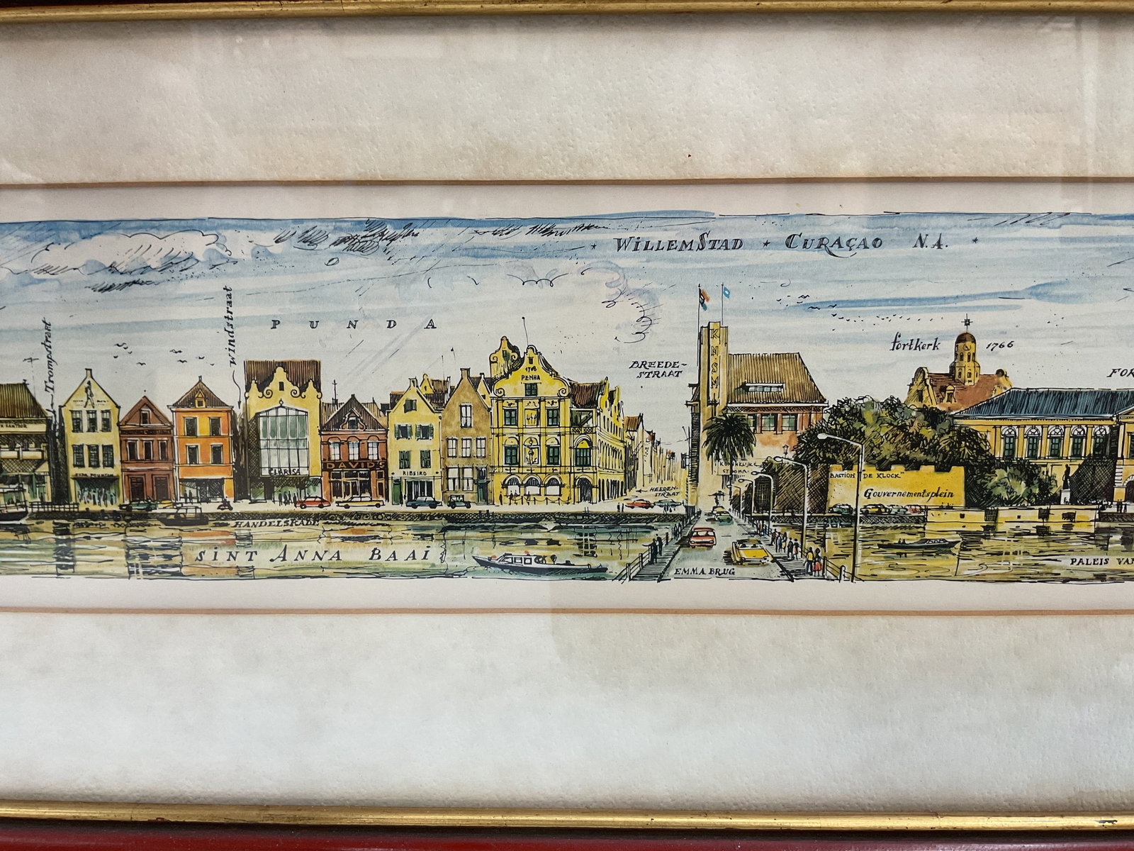 Framed Panoramic Cityscape Print - 2