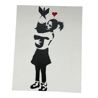 Banksy, Bomb Hugger, (Bomb Love) (1 of 3)