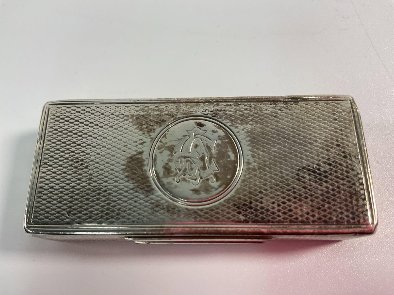 Rare Vintage Silver Asprey w/ Knife Vesta Case (Match Safe env 48) (1 of 3)