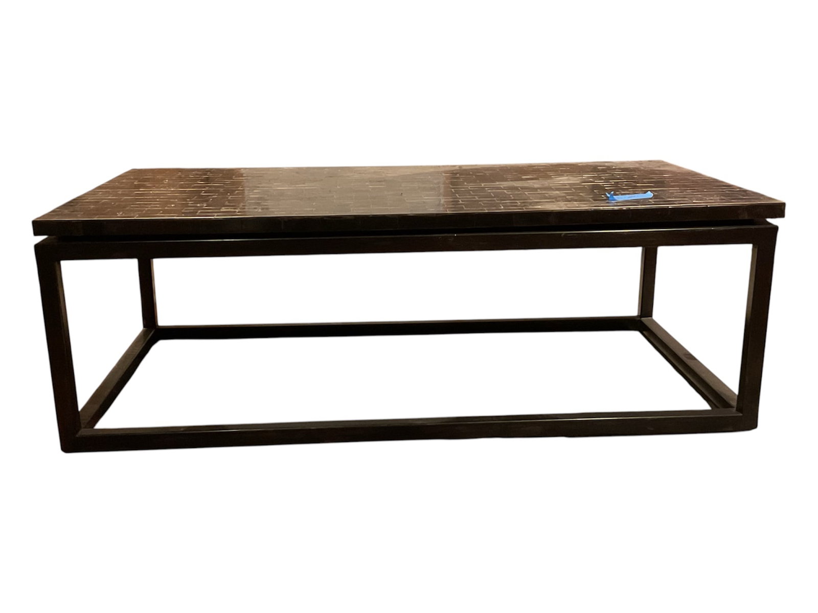 Restoration Hardware Metal Parquet Coffee Table (1 of 4)