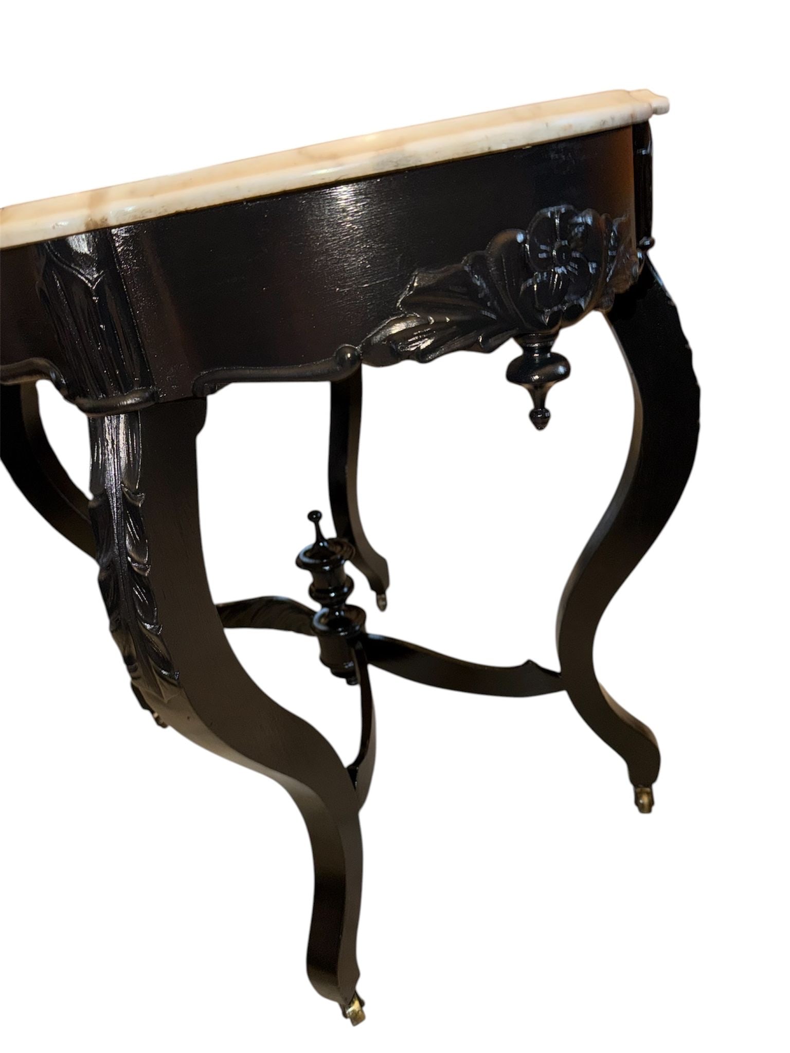 Victorian Ebonized Marble Top Table - 3