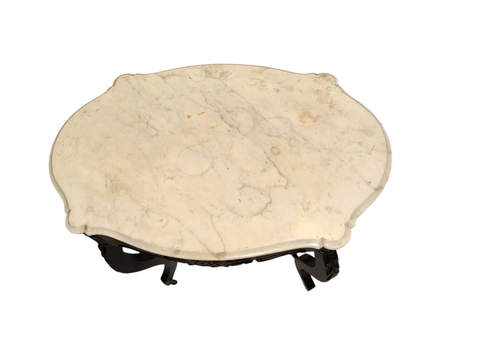 Victorian Ebonized Marble Top Table - 4
