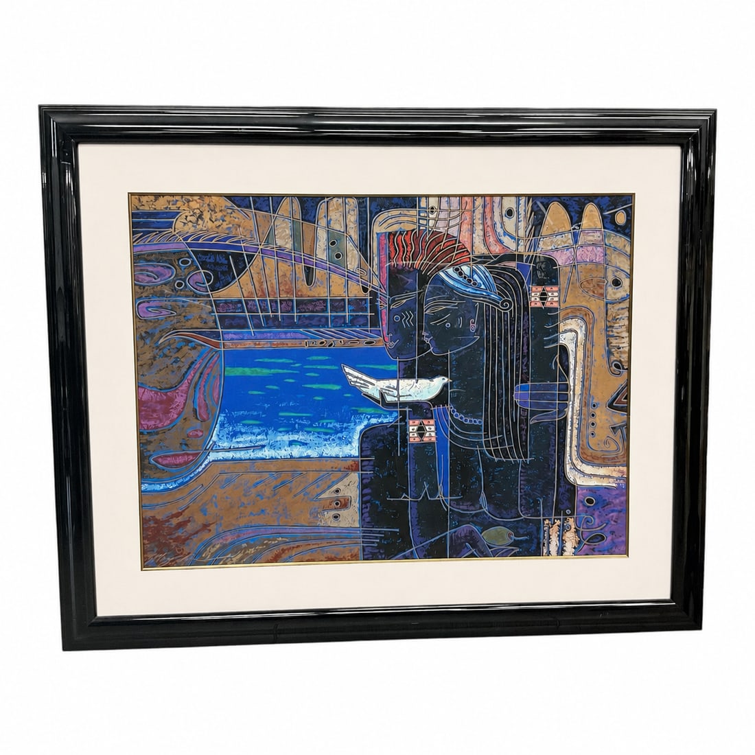 "Promises" by Adrian Wong Shue (Jamaica, B. 1952) Serigraph (1 of 4)