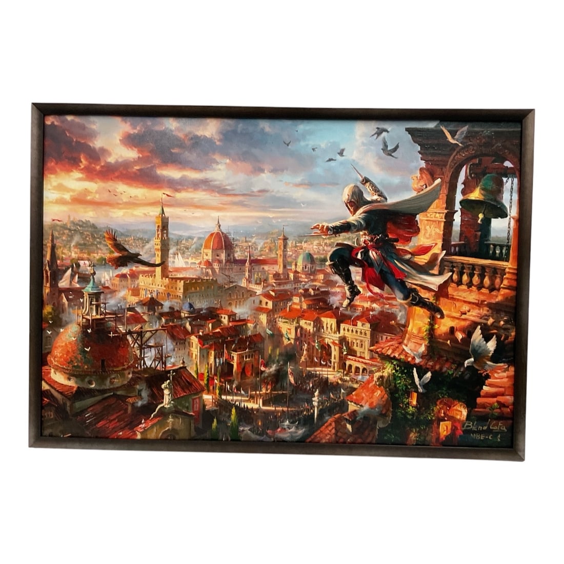 Assassin's Creed: Florence by Blend Cota (Canada, B. 1970) Hand-Embellished Giclée on Canvas (1 of 7)