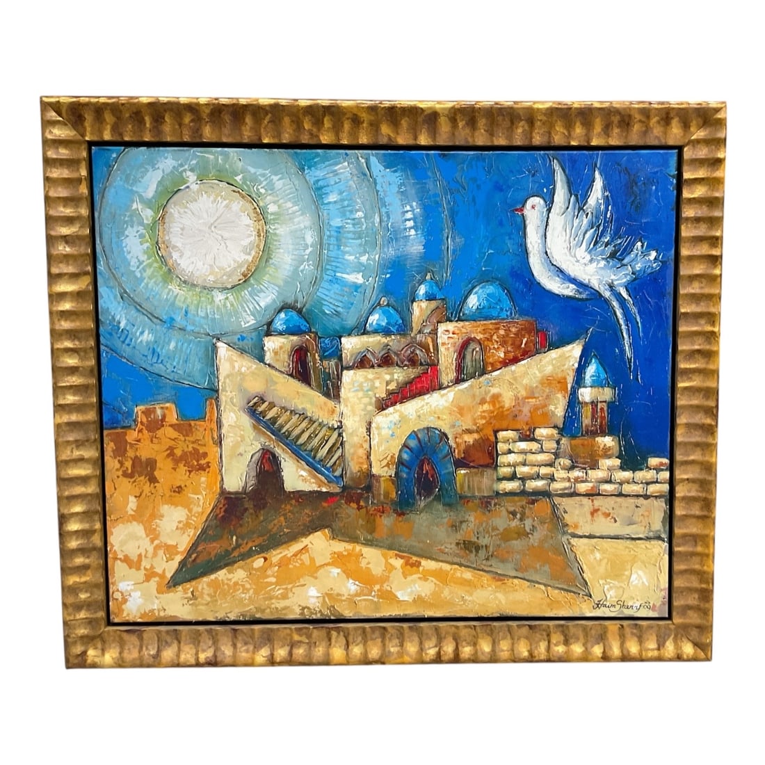 The Golden City by Haim Sherrf (Israeli-Canadian) Mixed Media on Canvas (1 of 5)