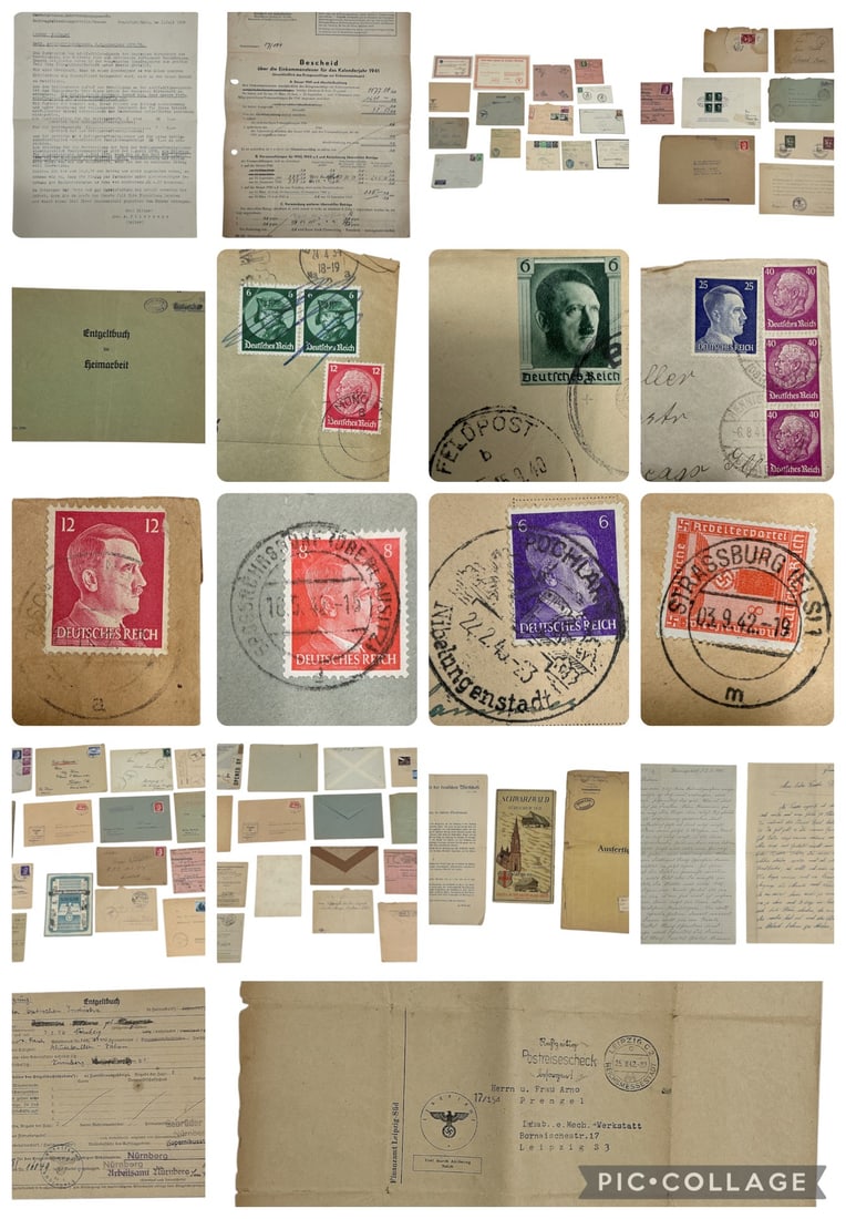 Lot of WWII German Economic, Tax, and Postal Ephemera Documents (1 of 20)