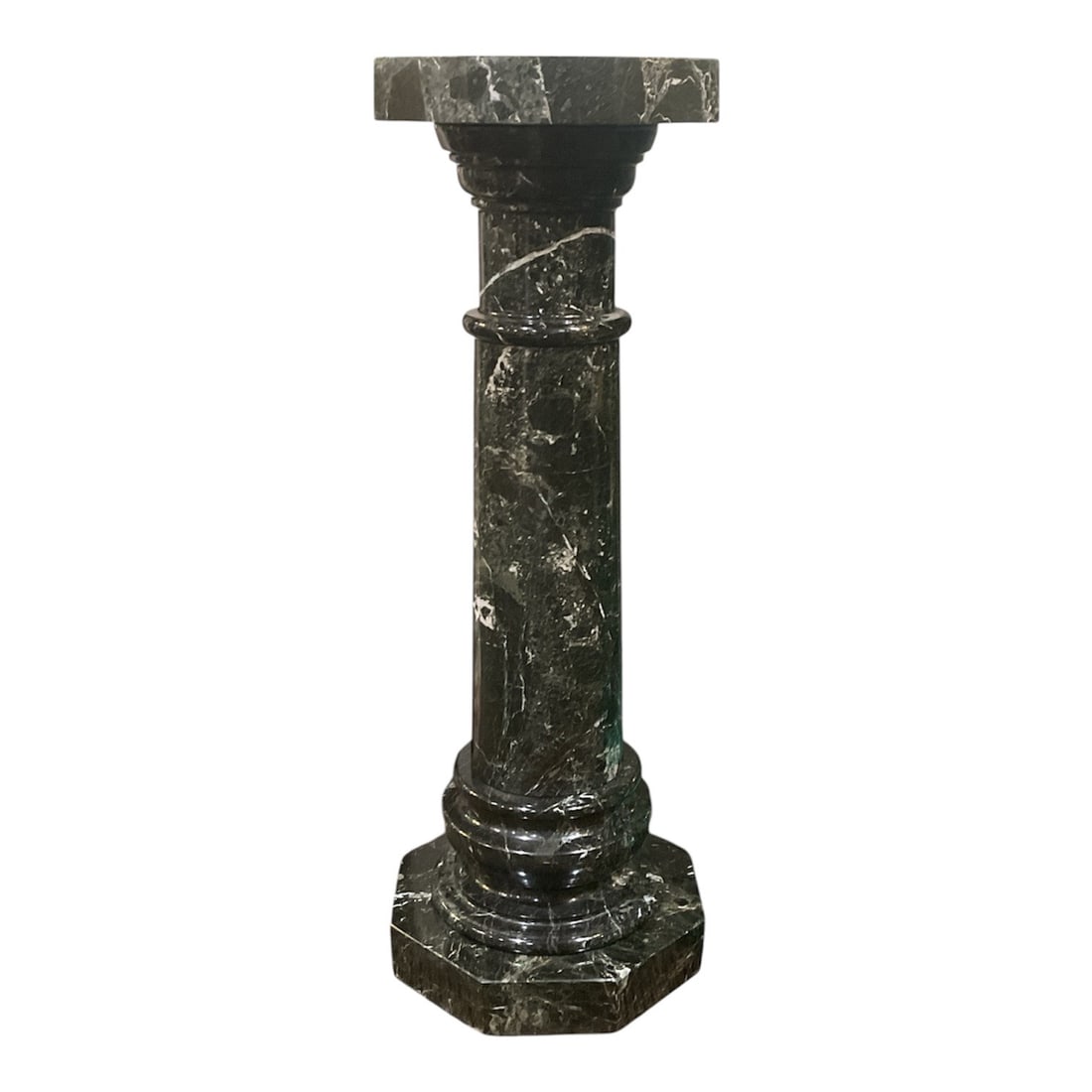 Black Marble Pedestal with Octagonal Top (1 of 3)