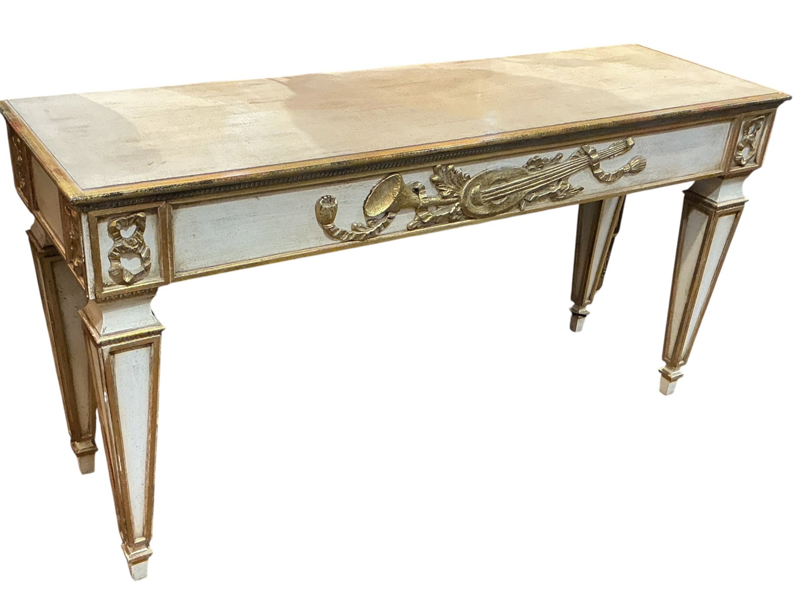 Wood and Dore Bronze Mounted Console Table (1 of 5)