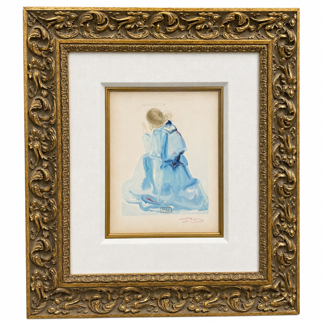 The Angel (Paradise 2) by Salvador Dalí (Spanish, 1904-1989) Hand Signed Red Colored Pencil: Specifications Artist: Salvador Dalí (Spanish, 1904-1989)