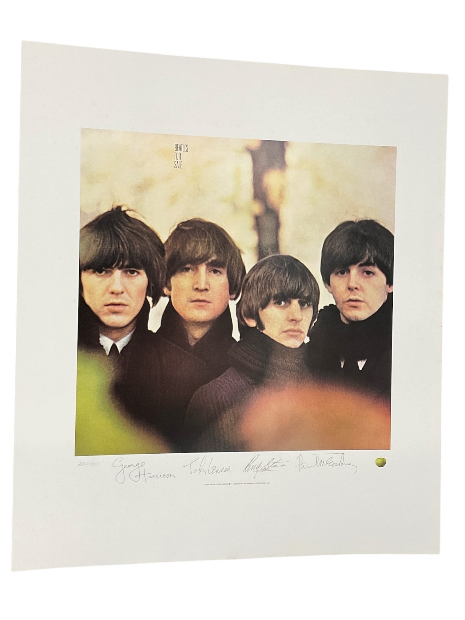 "The Beatles For Sale" 1993 Limited Edition Album Artwork Lithograph (1 of 4)