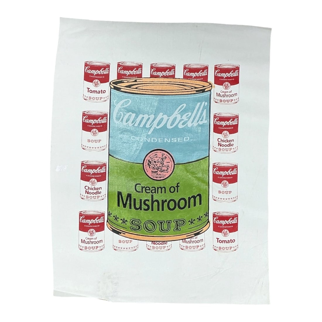Campbell's Cream of Mushroom Soup by Steve Kaufman (American, 1960â€“2010) Screen Print (1 of 2)