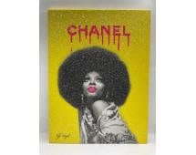 Diana Ross Chanel Portrait by Kfir Moyal (Israel, b.1983) Mixed Media (1 of 4)