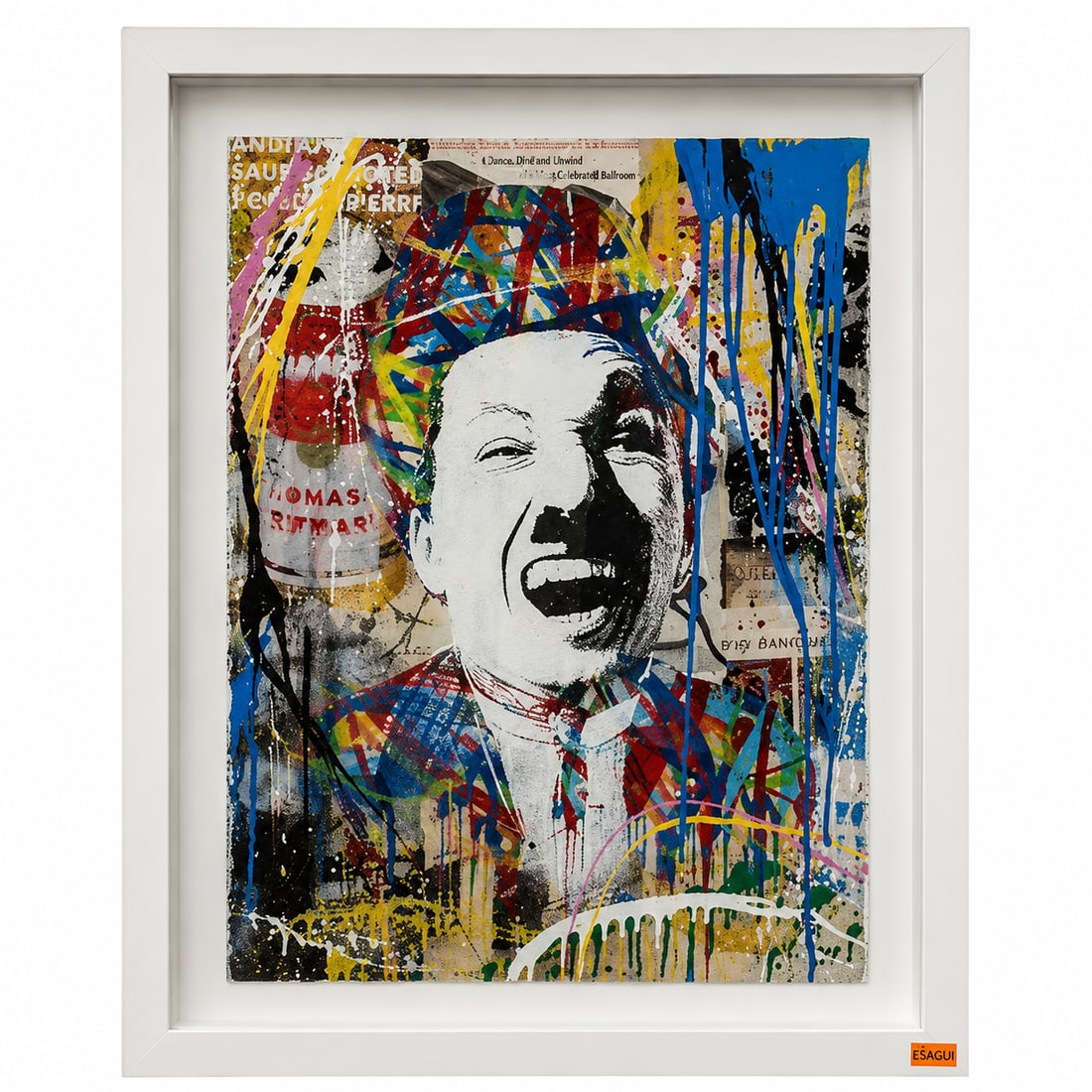 Chaplin by Mr. Brainwash (France, B.1966) Mixed Media on Paper (1 of 5)