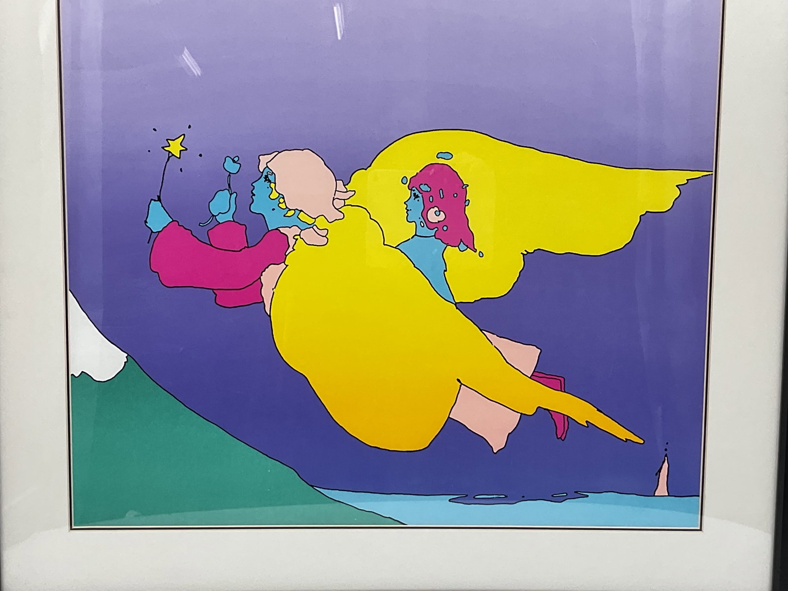 Peter Max Highest Mountain Lithograph Poster w/ COA - 2