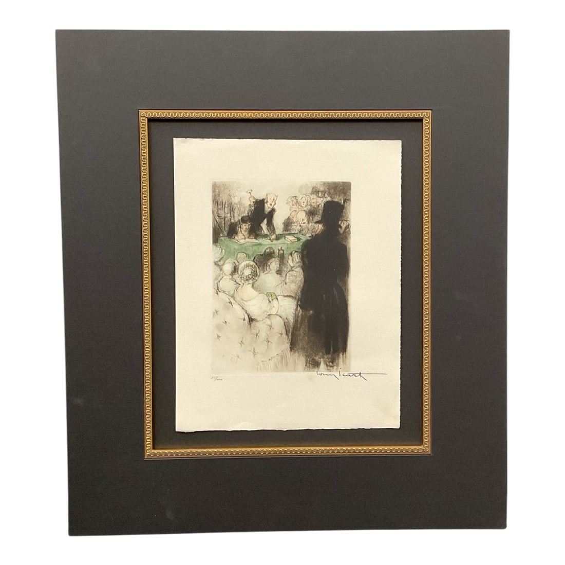 "In the Hall" Louis Icart (French, 1888–1950) Limited Edition Etching (1 of 6)