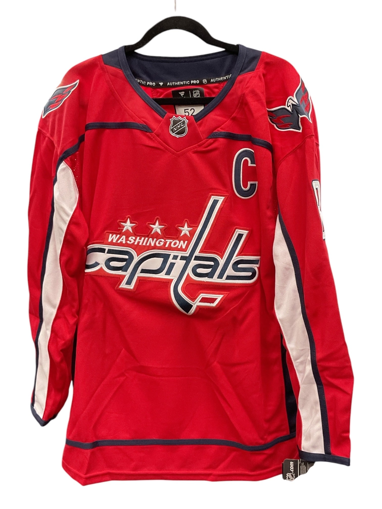 Alexander Ovechkin Signed Washington Capitals Jersey: Red Washington Capitals home jersey featuring the name "Ovechkin" and number "8" on the reverse, boldly signed by Alexander Ovechkin in black marker across the numeral "8.&quo